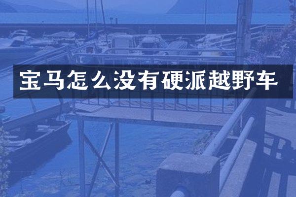 宝马怎么没有硬派越野车