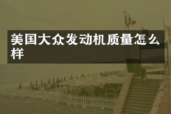 美国大众发动机质量怎么样