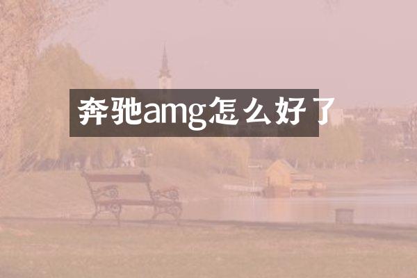 奔驰amg怎么好了