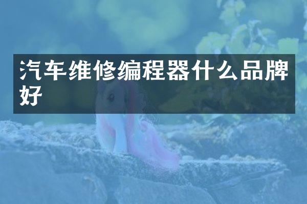汽车维修编程器什么品牌好