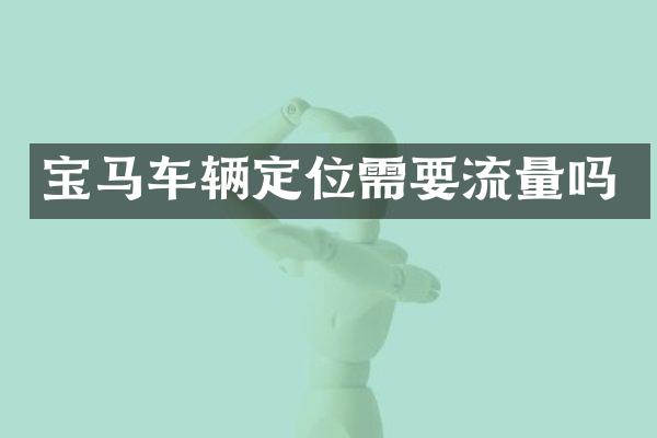 宝马车辆定位需要流量吗