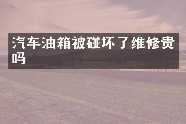 汽车油箱被碰坏了维修贵吗