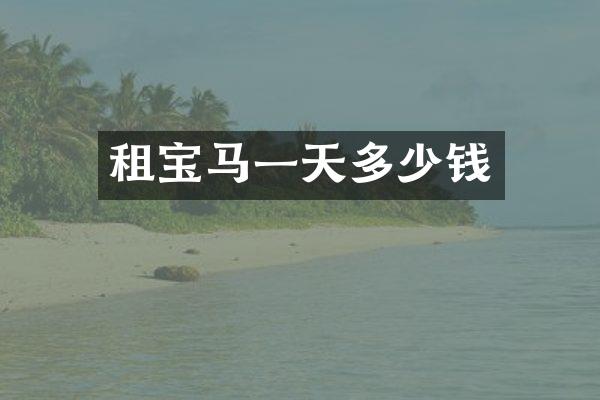 租宝马一天多少钱