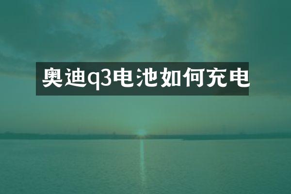 奥迪q3电池如何充电