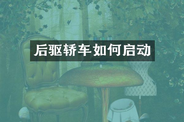 后驱轿车如何启动