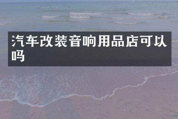 汽车改装音响用品店可以吗