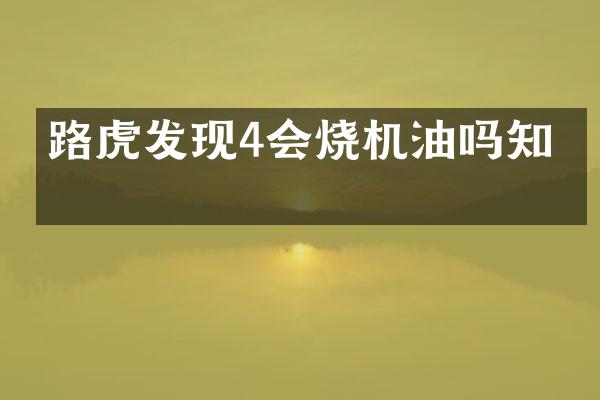 路虎发现4会烧机油吗知乎
