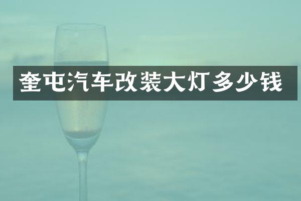 奎屯汽车改装大灯多少钱