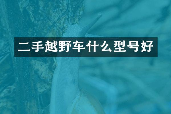 二手越野车什么型号好