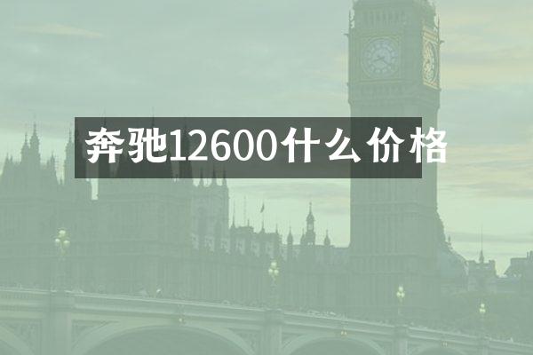 奔驰12600什么价格