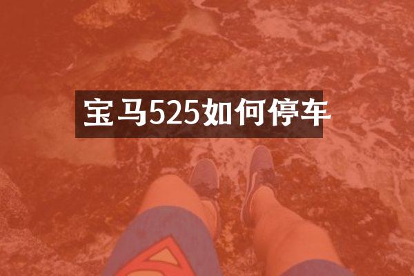 宝马525如何停车
