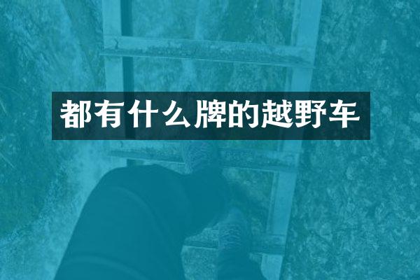 都有什么牌的越野车