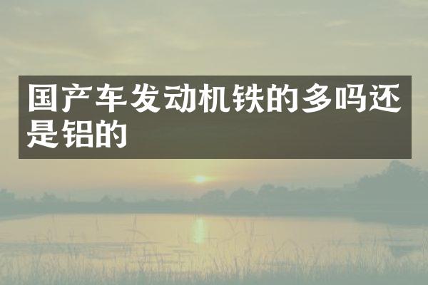 国产车发动机铁的多吗还是铝的