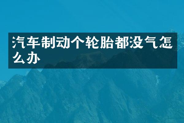 汽车制动个轮胎都没气怎么办