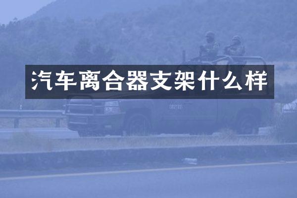 汽车离合器支架什么样