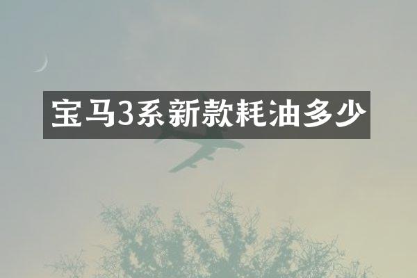 宝马3系新款耗油多少