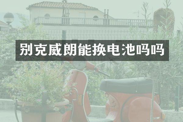别克威朗能换电池吗吗