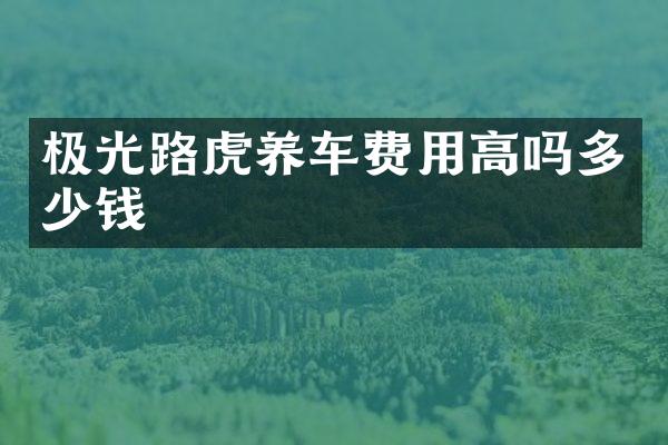 极光路虎养车费用高吗多少钱