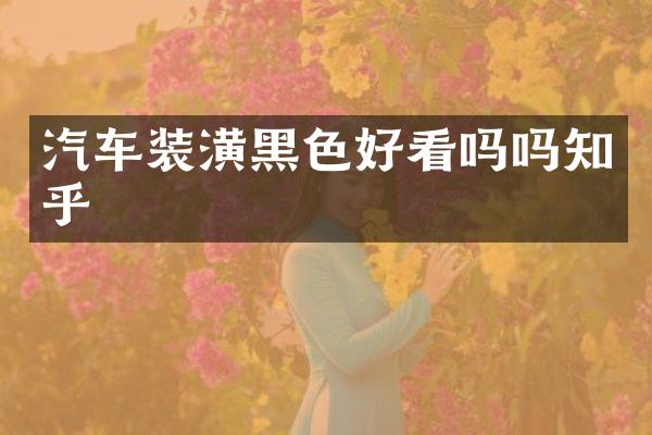 汽车装潢黑色好看吗吗知乎