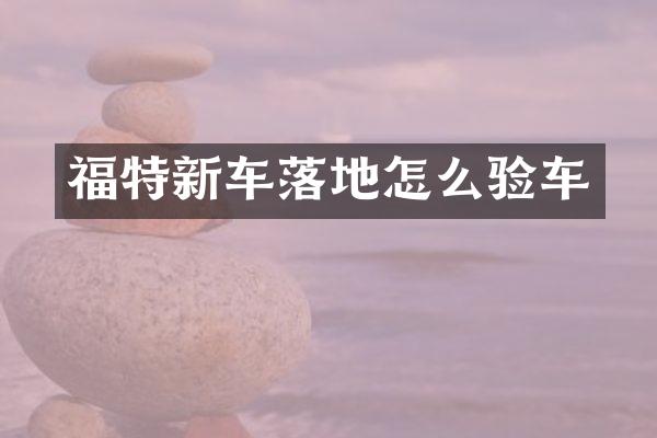 福特新车落地怎么验车