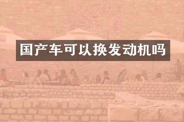 国产车可以换发动机吗