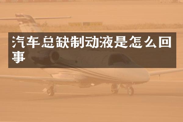 汽车总缺制动液是怎么回事