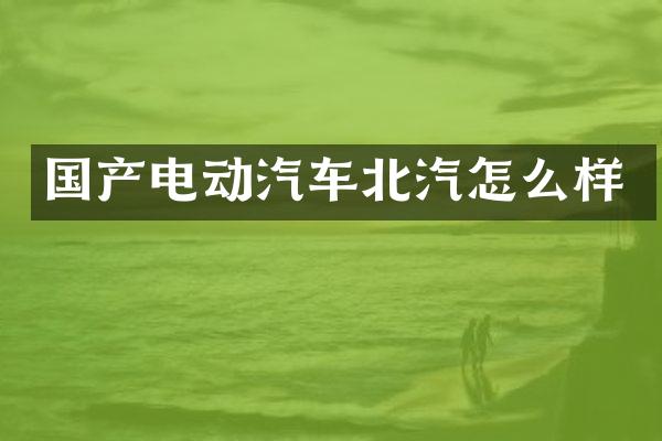 国产电动汽车北汽怎么样