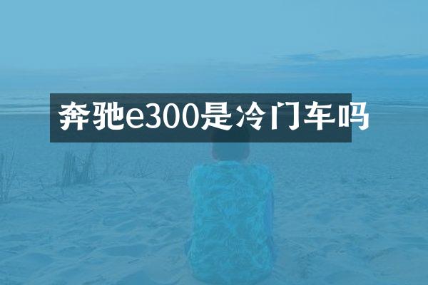 奔驰e300是冷门车吗