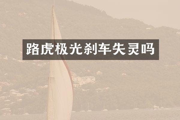 路虎极光刹车失灵吗