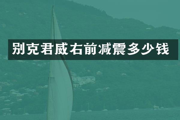 别克君威右前减震多少钱