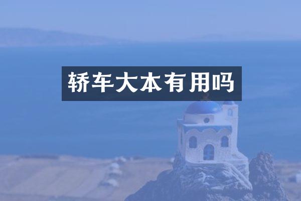轿车大本有用吗