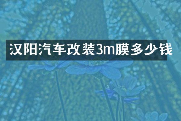 汉阳汽车改装3m膜多少钱