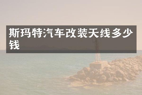 斯玛特汽车改装天线多少钱