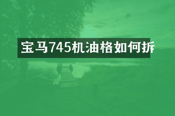 宝马745机油格如何拆