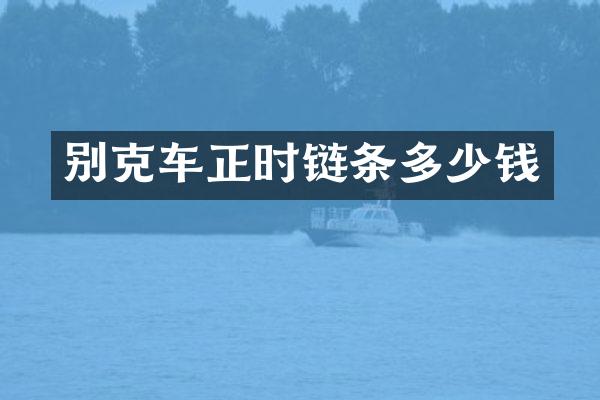 别克车正时链条多少钱