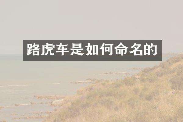 路虎车是如何命名的