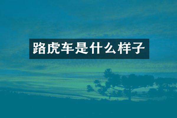 路虎车是什么样子