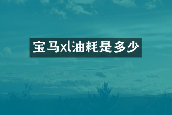 宝马xl油耗是多少