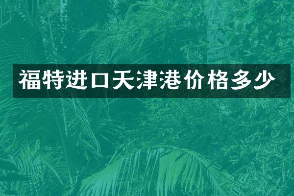 福特进口天津港价格多少
