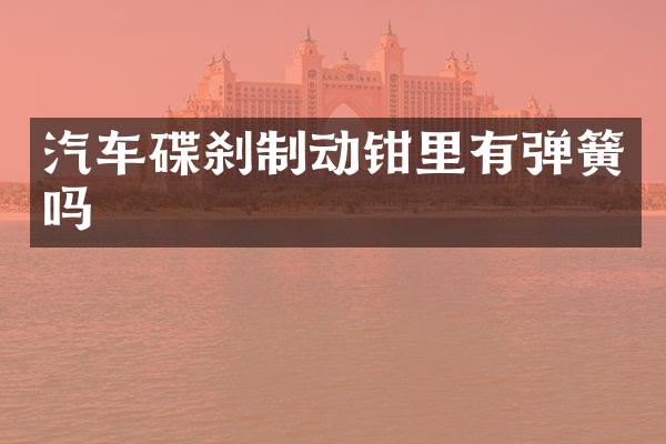 汽车碟刹制动钳里有弹簧吗