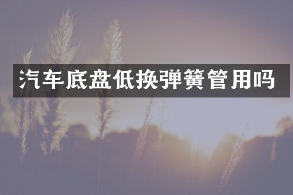 汽车底盘低换弹簧管用吗