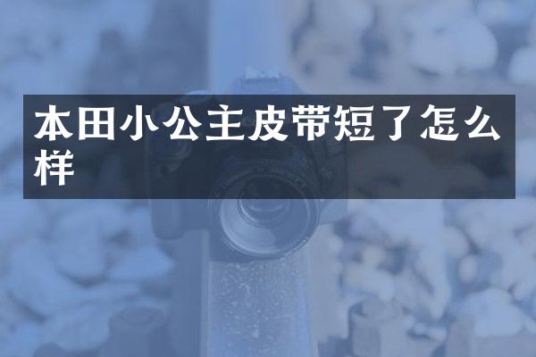 本田小公主皮带短了怎么样