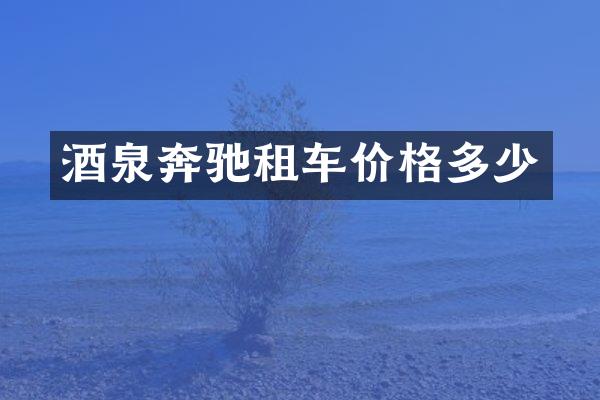 酒泉奔驰租车价格多少