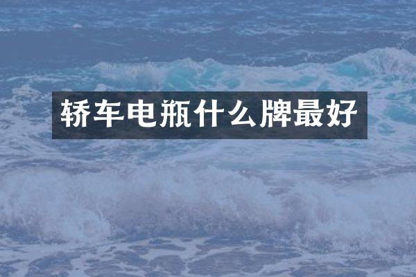 轿车电瓶什么牌最好