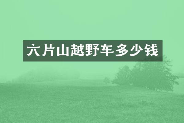 六片山越野车多少钱