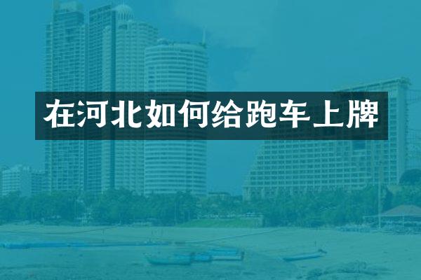 在河北如何给跑车上牌
