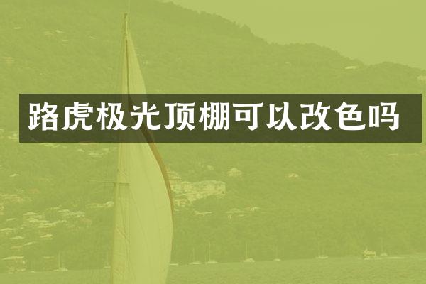 路虎极光顶棚可以改色吗