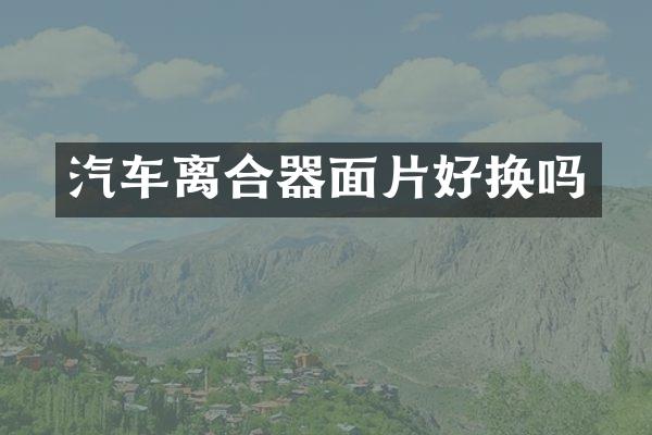 汽车离合器面片好换吗