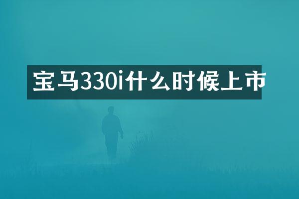 宝马330i什么时候上市