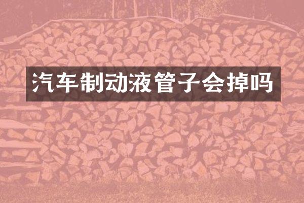 汽车制动液管子会掉吗